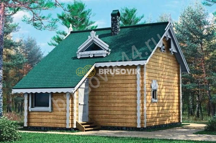 Проект №3 баня из бруса 6х8