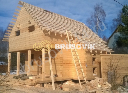 Строительство жилого брусового дома