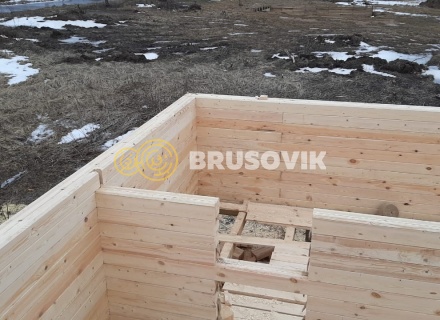 Дом 9х9 из профилированного бруса 145х195 мм, Костромская область, поселок Зарубино