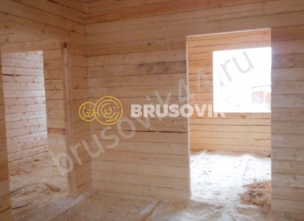 Дом по проекту заказчика из обрезного бруса