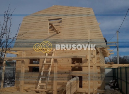 Дом 6х8 м из профилированного бруса 145х145 мм в Ивантеевке