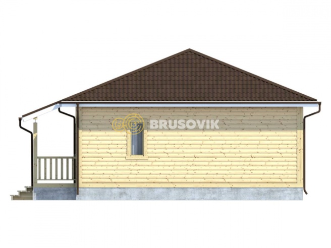 Проект №89 дома из бруса 8х8