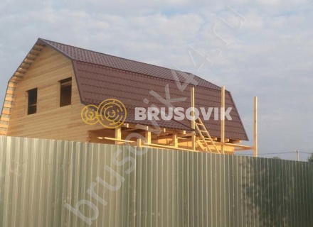 Дом 7х9 м. из профилированного бруса 145х145 мм