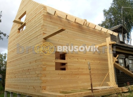 Дом 6х8 м из профилированного бруса 145х195 мм в Ярославской области