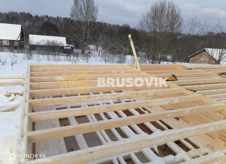 Дом 9х12м из профилированного бруса 145х145 мм в д. Мытишино, Угранский район, Смоленская область