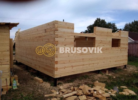 Дом 6х9 м из профилированного бруса 145х145 мм в деревне Соловачево, Ухоловский район, Рязанская область