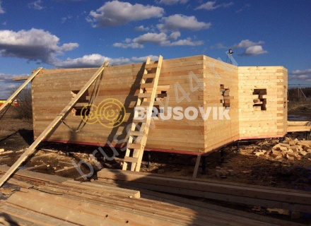 Дом из бруса по проекту № 6
