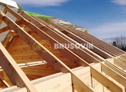 Дом 9х9 из профилированного бруса 145х195 мм, Костромская область, поселок Зарубино