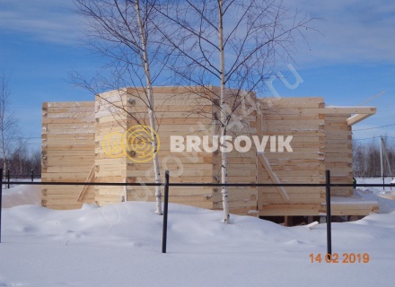 Дом из обрезного бруса 150х150 мм по проекту №67