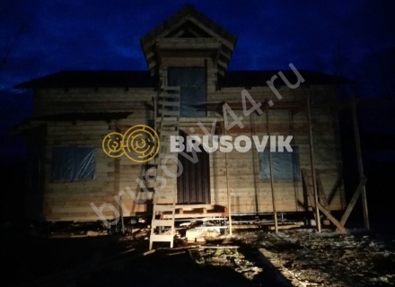 Строительство дома из бруса СТ Отрадное 36, Волоколамский р-н, Московская область