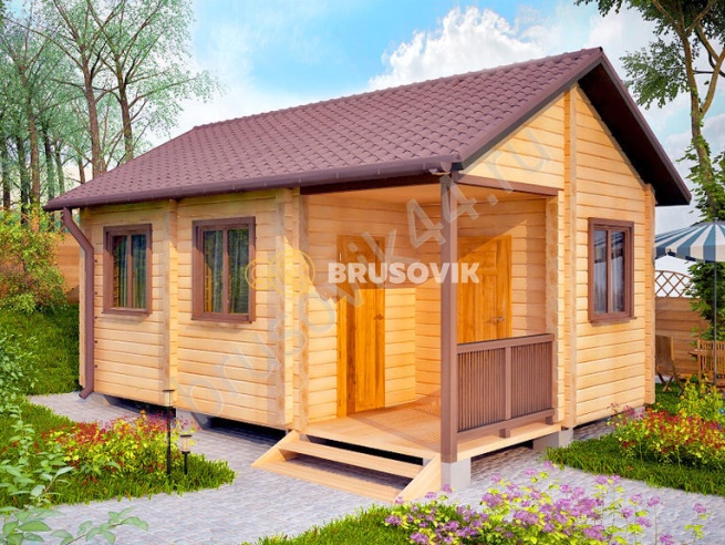 Проект №8 баня из бруса 6х4