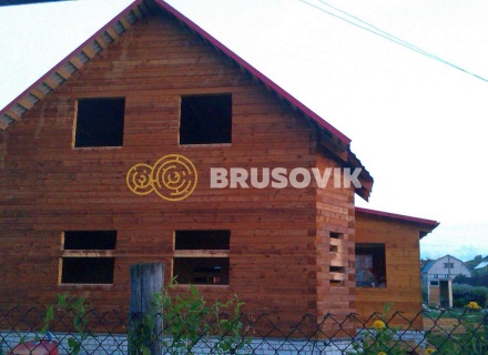 Дом 9х11,5 м из профилированного бруса 145х195 мм в Тверской области