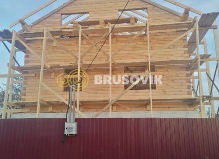 Дом 8х9 м из профилированного бруса 145х195 мм в г. Кострома, ул. Космонавтов, д. 43