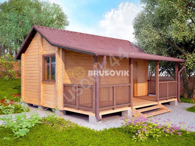 Проект №9 баня из бруса 6х5