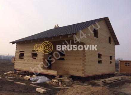 Дом из бруса по проекту № 6