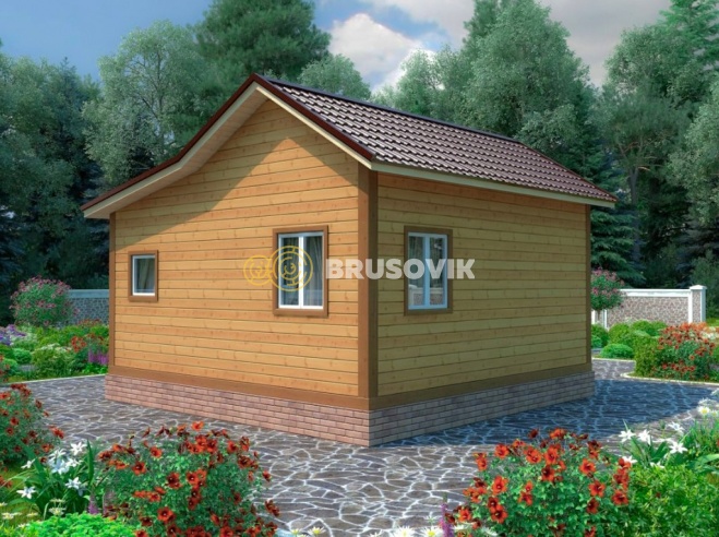 Проект №22 баня из бруса 6х6