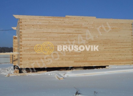 Дом по проекту № 41 из проф. бруса 145х195 мм