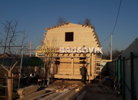 Дом 6х8 м из профилированного бруса 145х145 мм в Ивантеевке