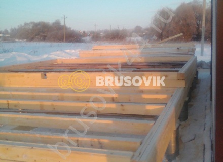 Дом по проекту заказчика из профилированного бруса 145х145 мм