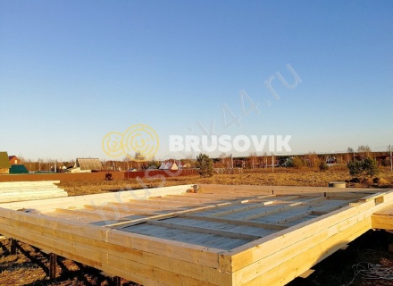 Дом 8,6х8,2, по проекту № 21 из обрезного бруса 150х150 мм