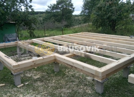 Дом 6х8 м из профилированного бруса 145х195 мм в Ярославской области