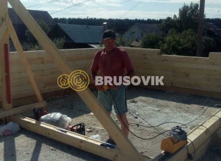 Дом 8х9 м из профилированного бруса 145х195 мм в г. Кострома, ул. Космонавтов, д. 43