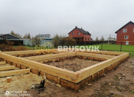 Дом 8х10м из профилированного бруса 145х195мм по индивидуальному проекту в посёлке Зелёная Роща, Угличский район, Ярославская область