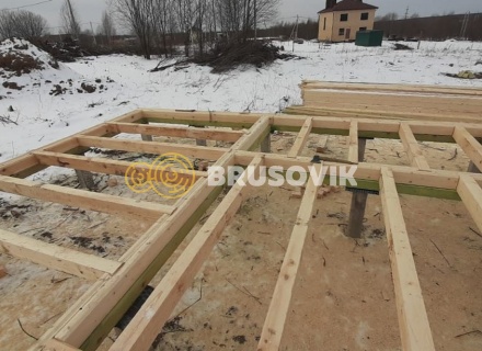 Дом 9х9 из профилированного бруса 145х195 мм, Костромская область, поселок Зарубино