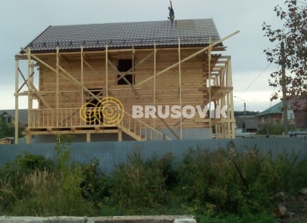 Дом 8х9 м из профилированного бруса 145х195 мм в г. Кострома, ул. Космонавтов, д. 43