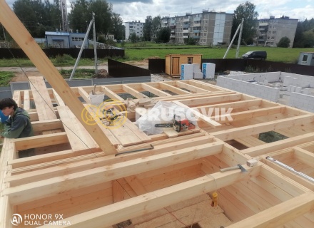 Дом 6х6м с террасой 2х6м из профилированного бруса 145х145мм в д. Горчухино, Наро-Фоминский район, Московская область