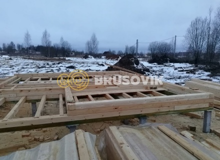 Дом 9х9 из профилированного бруса 145х195 мм, Костромская область, поселок Зарубино