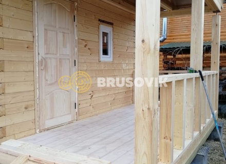 Баня 6х4 м из профилированного бруса 145х145 мм в с. Кудиново, Богородский городской округ, Московская область