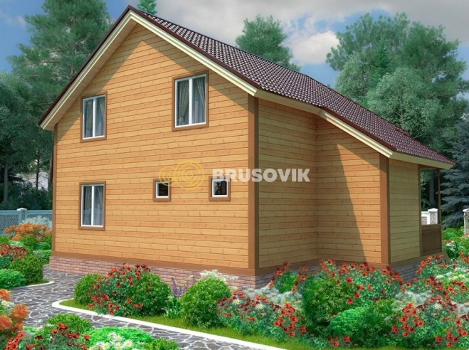 Проект №79 дома из бруса 9х10