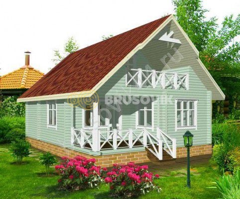 Проект №2 дома из бруса 7,5х10,5