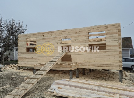 Дом 7х9м из профилированного бруса 145х145мм СНТ Литейщик, Каширский район, Московская область