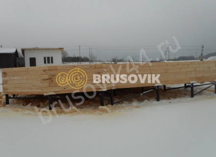 Дом по проекту № 41 из проф. бруса 145х195 мм