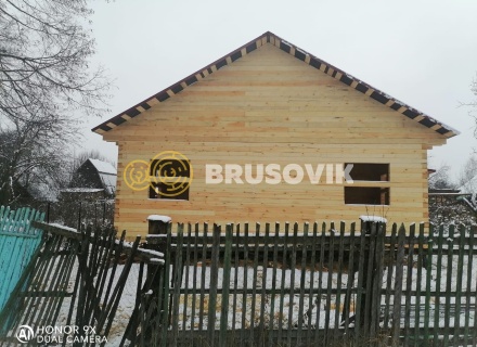 Дом 9х12 м из профилированного бруса 145х145 мм по индивидуальному проекту в городе Струнино, Владимирская область