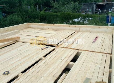 Баня 6х8 м из сухого профилированного бруса 145х145 мм по проекту №3 в Московской области