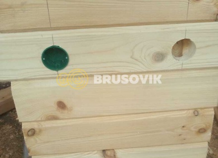 Дом 8х9 м из профилированного бруса 145х195 мм в г. Кострома, ул. Космонавтов, д. 43