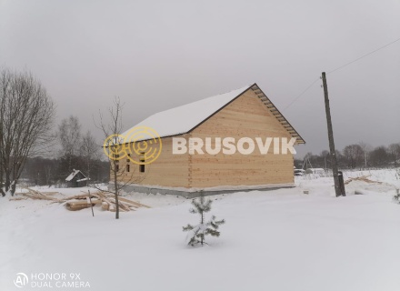 Дом 9х12м из профилированного бруса 145х145 мм в д. Мытишино, Угранский район, Смоленская область