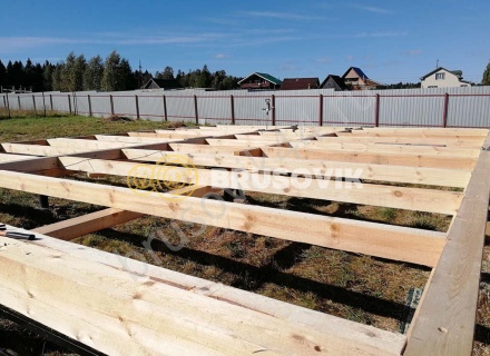 Дом из обрезного бруса 150х150 мм по индивидуальному проекту 