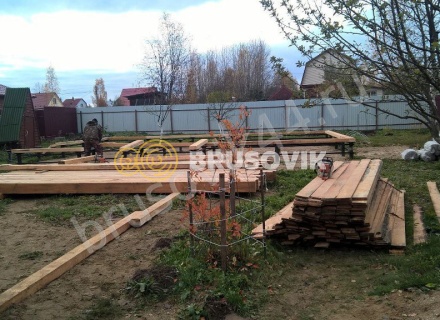 Строительство дома из бруса СТ Отрадное 36, Волоколамский р-н, Московская область