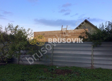 Дом из бруса по проекту заказчика