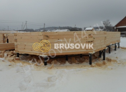 Дом по проекту № 41 из проф. бруса 145х195 мм