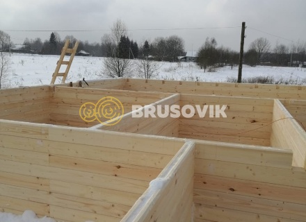 Дом 9х12м из профилированного бруса 145х145 мм в д. Мытишино, Угранский район, Смоленская область