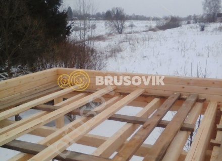 Дом по проекту заказчика из профилированного бруса 145х145 мм