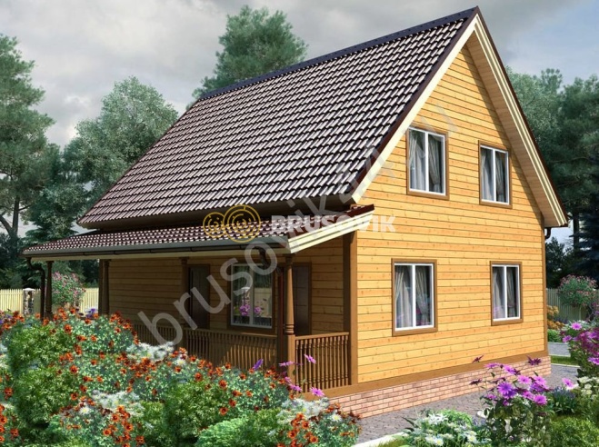 Проект №61 дома из бруса 9х9