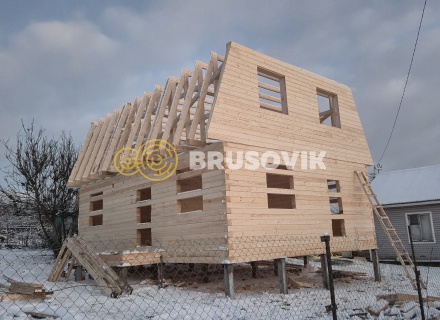 Дом 7х9м из профилированного бруса 145х145мм СНТ Литейщик, Каширский район, Московская область