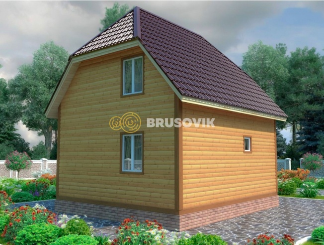 Проект №82 дома из бруса 7х7