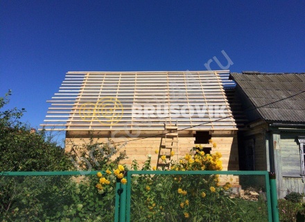 Дом из бруса по проекту заказчика